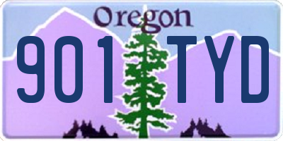 OR license plate 901TYD