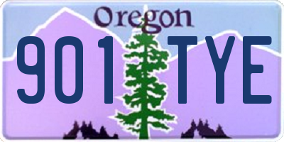 OR license plate 901TYE