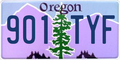 OR license plate 901TYF