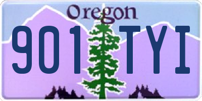 OR license plate 901TYI