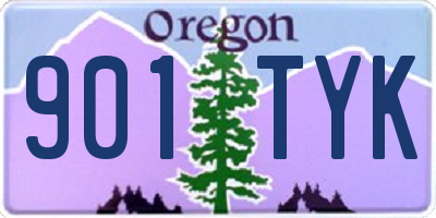 OR license plate 901TYK