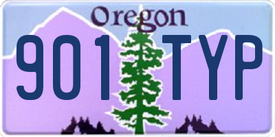 OR license plate 901TYP