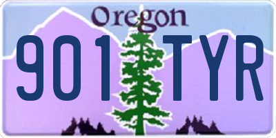 OR license plate 901TYR