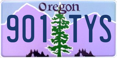 OR license plate 901TYS