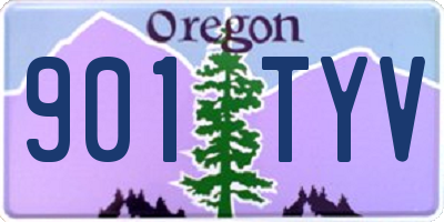 OR license plate 901TYV