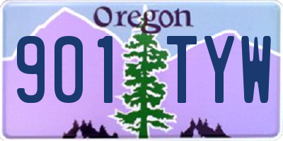 OR license plate 901TYW