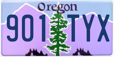 OR license plate 901TYX