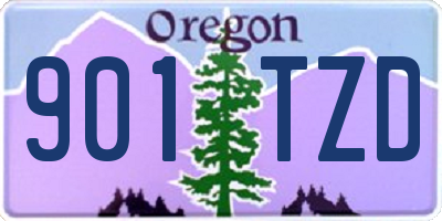 OR license plate 901TZD