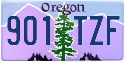 OR license plate 901TZF