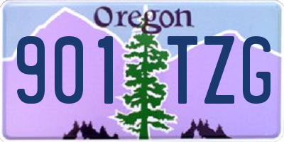 OR license plate 901TZG
