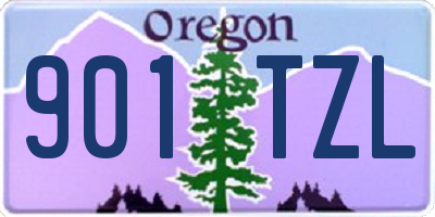 OR license plate 901TZL