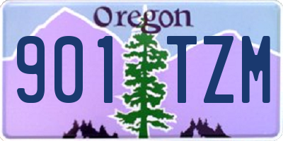 OR license plate 901TZM