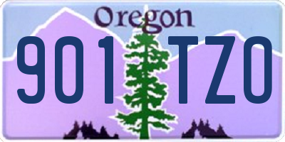 OR license plate 901TZO