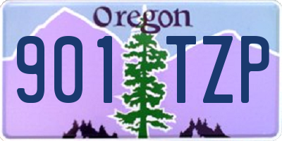 OR license plate 901TZP