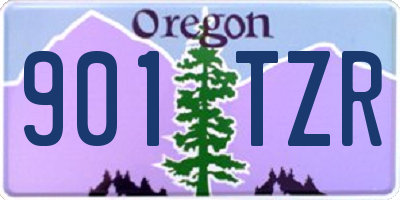 OR license plate 901TZR