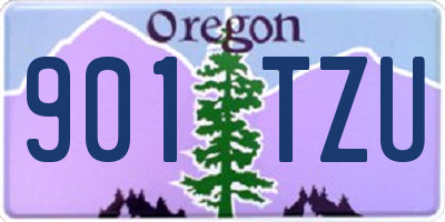 OR license plate 901TZU