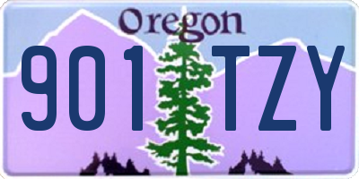 OR license plate 901TZY