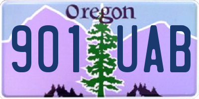 OR license plate 901UAB