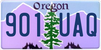OR license plate 901UAQ