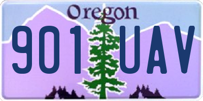 OR license plate 901UAV