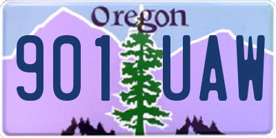 OR license plate 901UAW