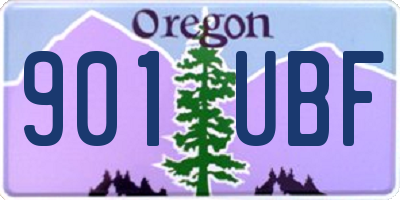 OR license plate 901UBF