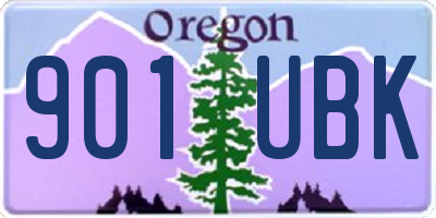 OR license plate 901UBK