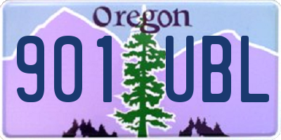 OR license plate 901UBL