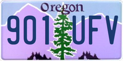 OR license plate 901UFV