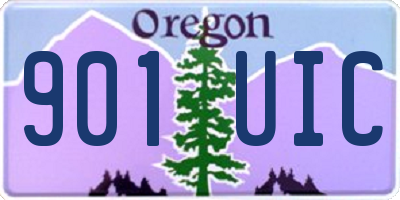 OR license plate 901UIC