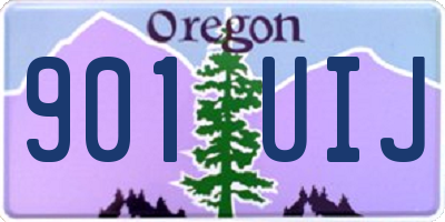 OR license plate 901UIJ
