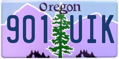 OR license plate 901UIK