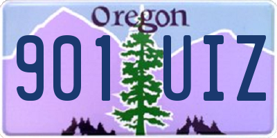 OR license plate 901UIZ