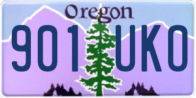 OR license plate 901UKO
