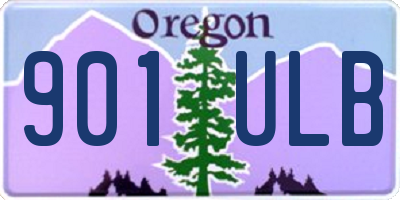 OR license plate 901ULB