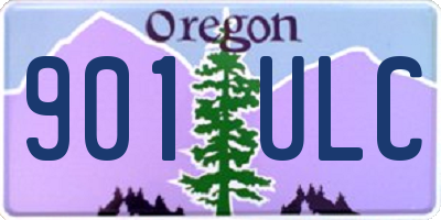 OR license plate 901ULC