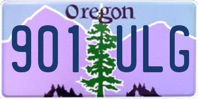 OR license plate 901ULG