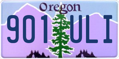OR license plate 901ULI