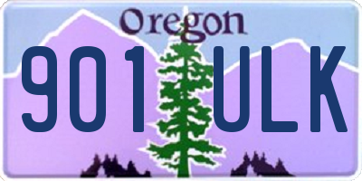OR license plate 901ULK