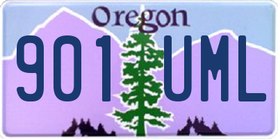 OR license plate 901UML