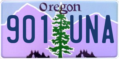 OR license plate 901UNA