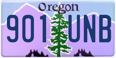 OR license plate 901UNB