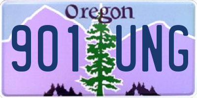 OR license plate 901UNG