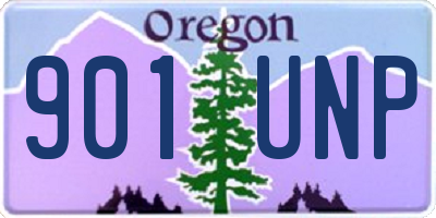 OR license plate 901UNP
