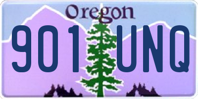 OR license plate 901UNQ
