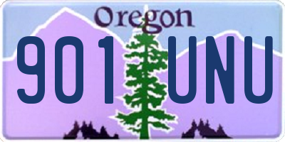 OR license plate 901UNU