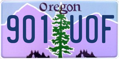 OR license plate 901UOF