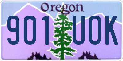 OR license plate 901UOK