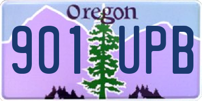 OR license plate 901UPB