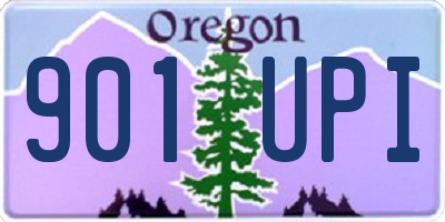 OR license plate 901UPI